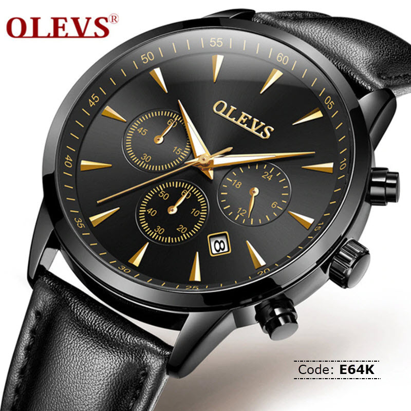 E64K Olevs 2860 Chronograph Watch for Men