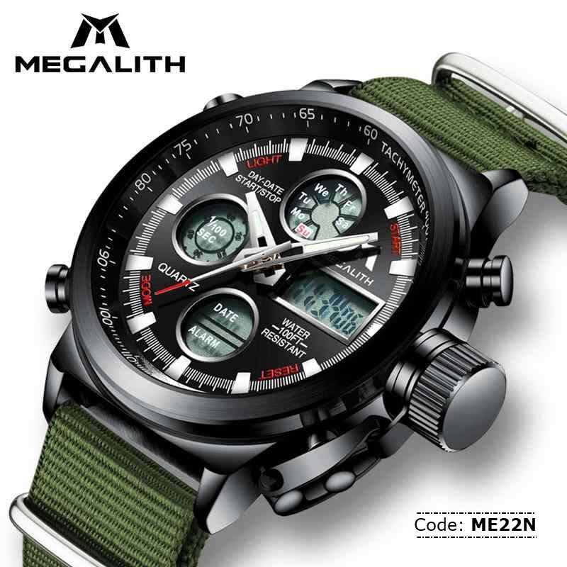 ME22N MEGALITH Multifunction Sports Dual Display Watch