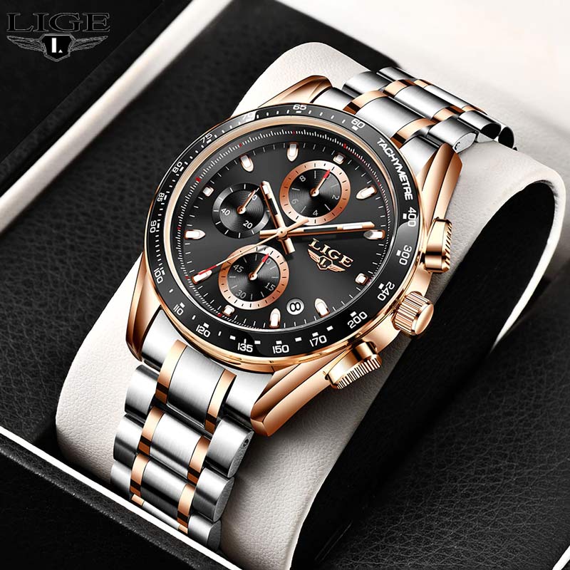 LE111 LIGE Luxury Chronograph Watch for Men