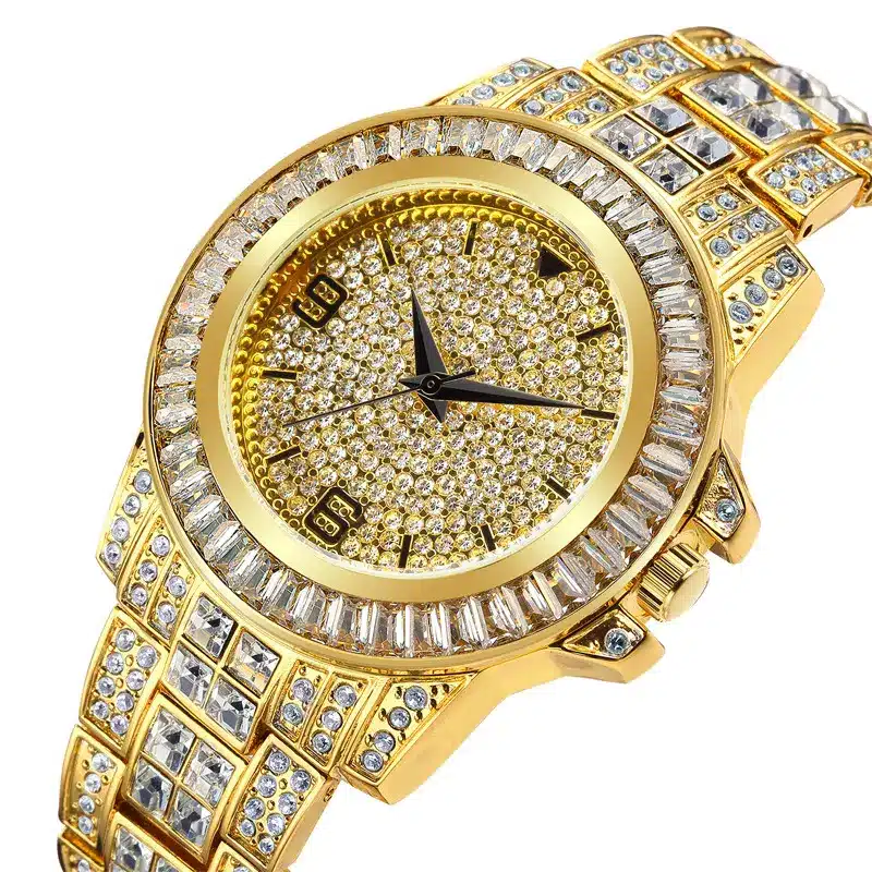 K1049 MISSFOX Luxury Diamond Watch For Men