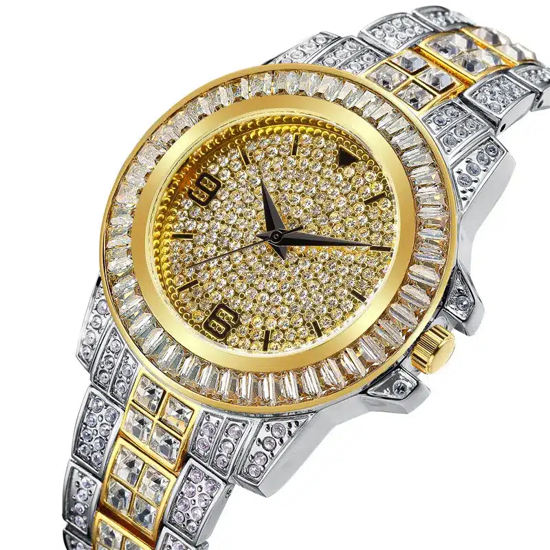 K1048 MISSFOX Luxury Diamond Watch For Men