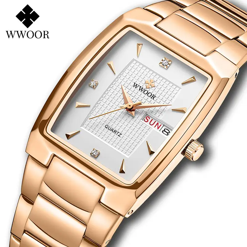 WR21R WWOOR 8837 Square Fashion Watch for Men