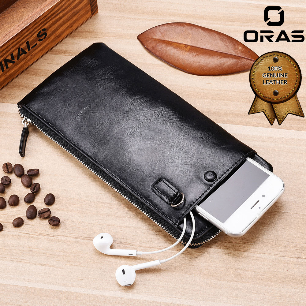 RA12K ORAS Genuine Leather Mobile Phone Wallet