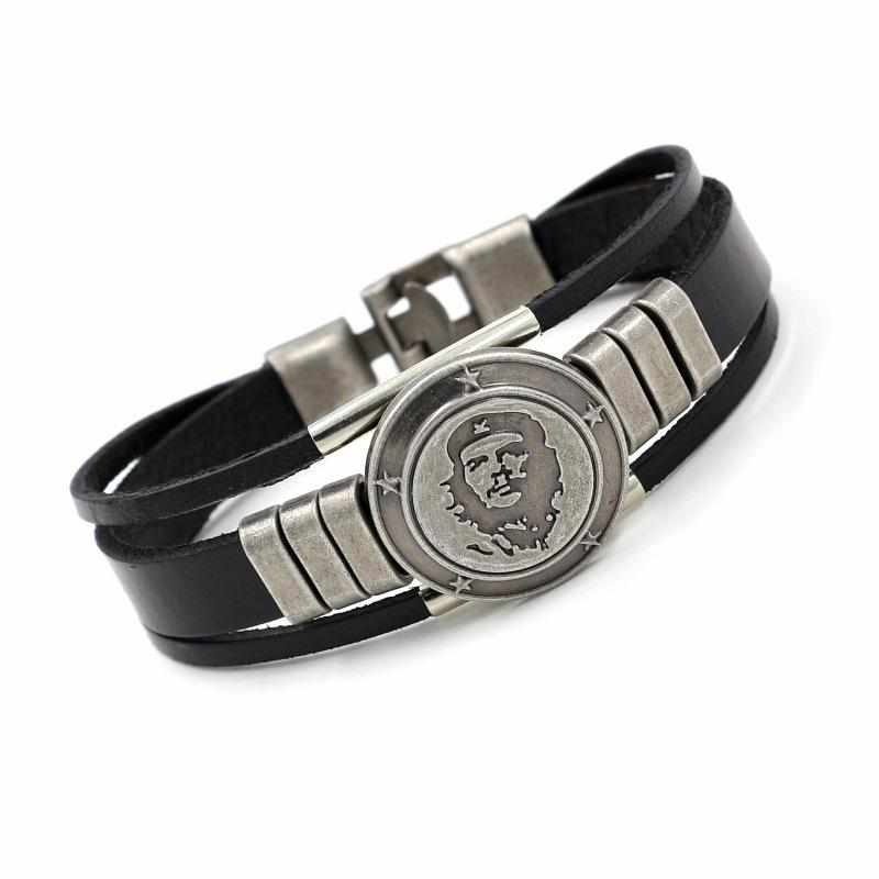 C158 Retro che Guevara alloy head Bracelet for Men