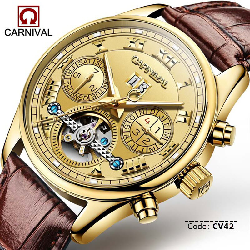 CV42 Carnival Mechanical Automatic Tourbillon Watch for Men