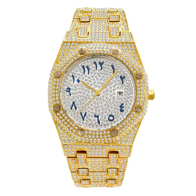 K1051 MISSFOX Arabic Numeral Surface Luxury Watch For Men