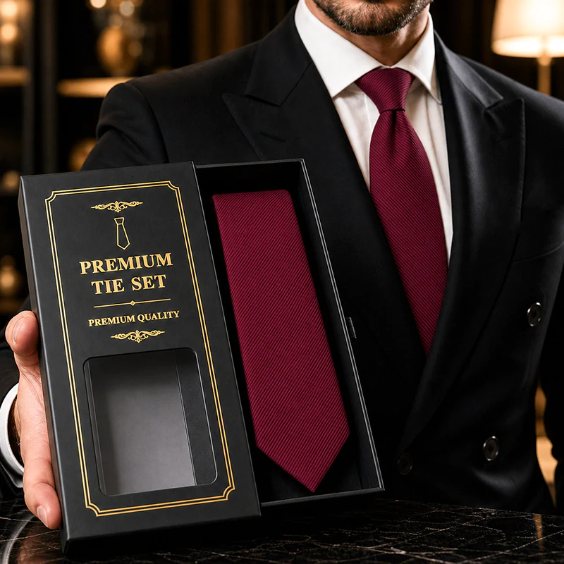 TY39 Premium Quality Solid Maron Tie for Men