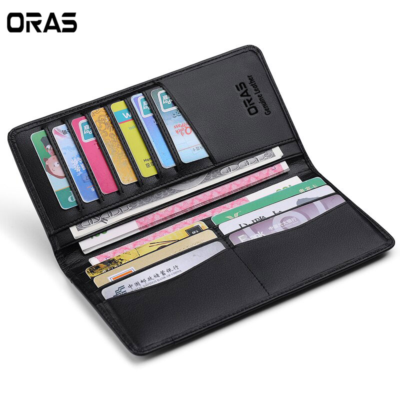 RA21K ORAS Genuine Leather Ultrathin Card Wallet