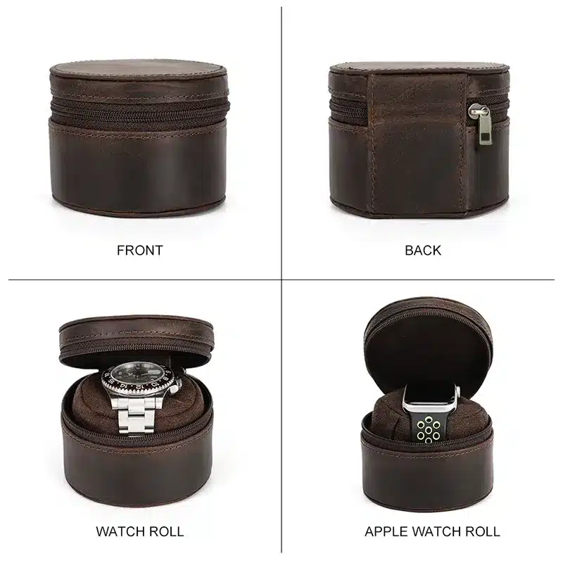 R1055 Genuine Leather Single Watch Storage Box