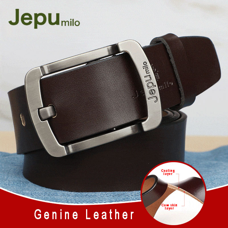 B123 Jepu Milo Genuine Leather Belt for Men