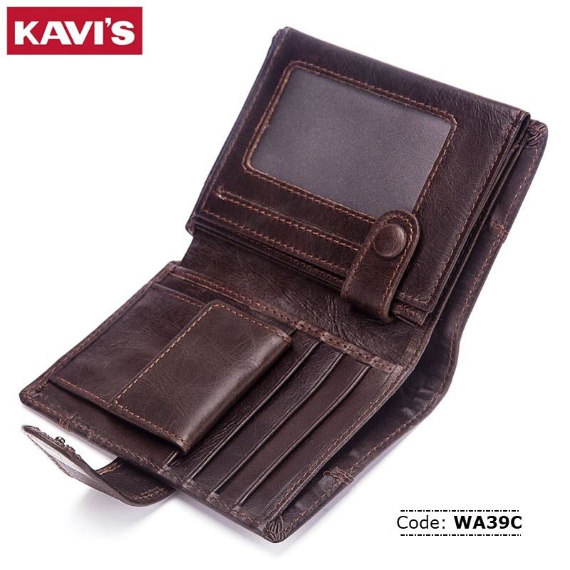 WA39C KAVIS Genuine Leather Wallet