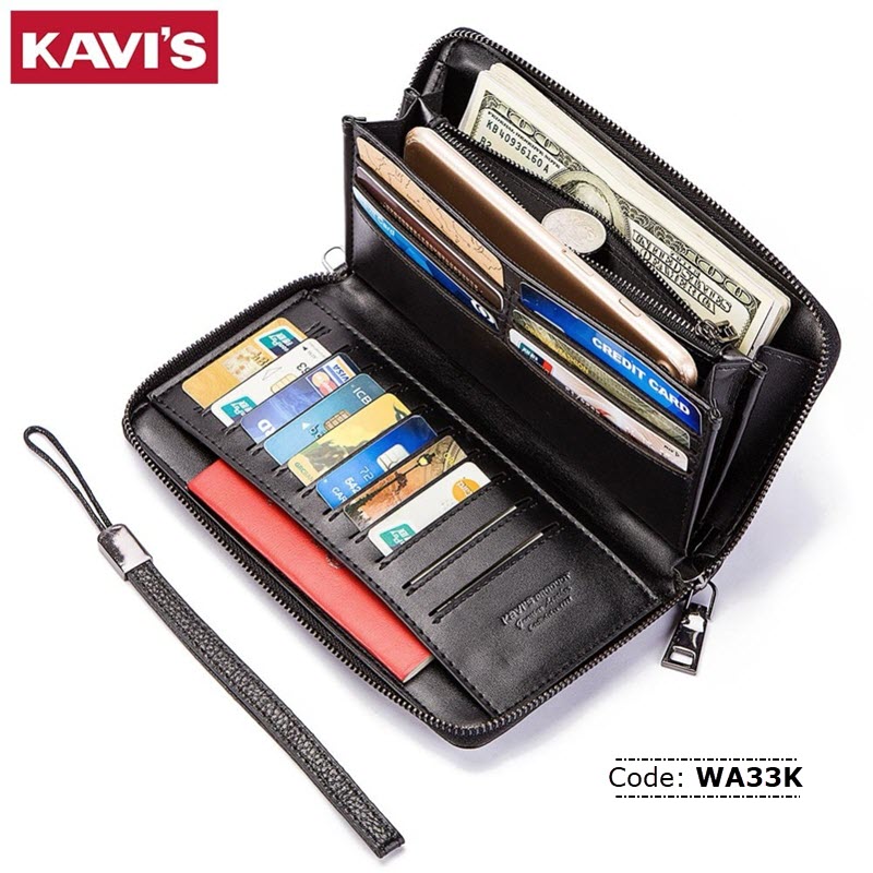 WA33K KAVIS BP868 Genuine Leather Wallet