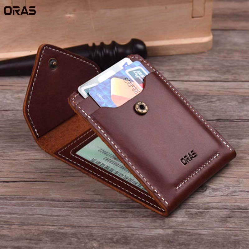 RA24C ORAS Genuine Leather Card &amp; ID Holder Wallet