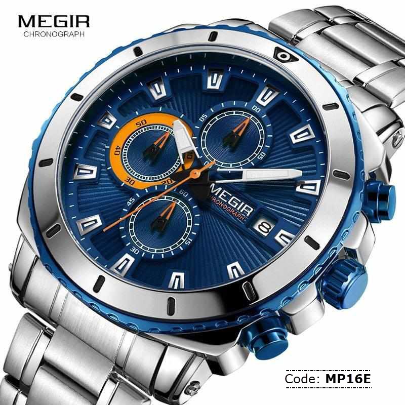 MP16E MEGIR Blue Dial Chronograph Watch