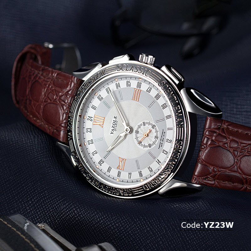YZ23W YAZOLE Sub-Seconds Watch for Men