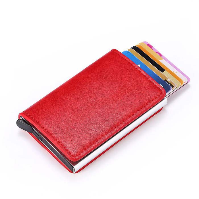 WA49R Slim Aluminum Credit Card Holder Wallet