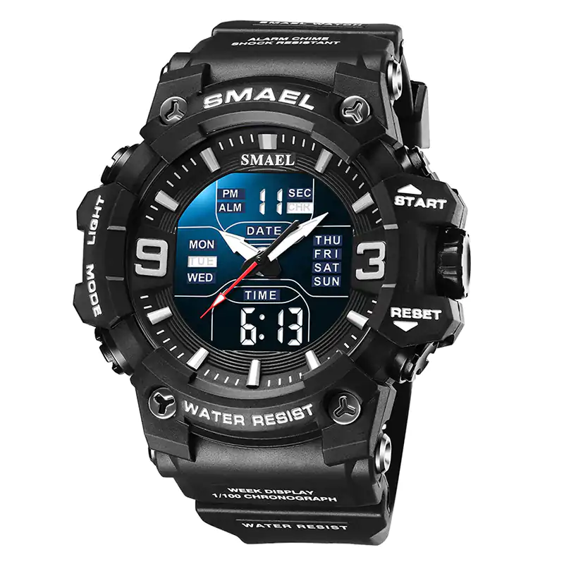 K1702 SMAEL Dual Time Digital Watch for Men