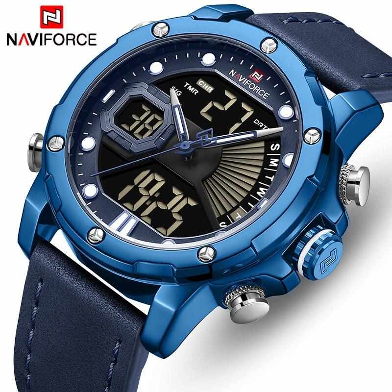 NV53E NAVIFORCE NF9172 Dual Display Military Wristwatch