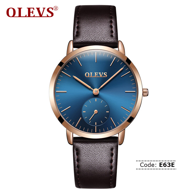 E63E Olevs Ultra Thin Sub-Seconds Watch for Men