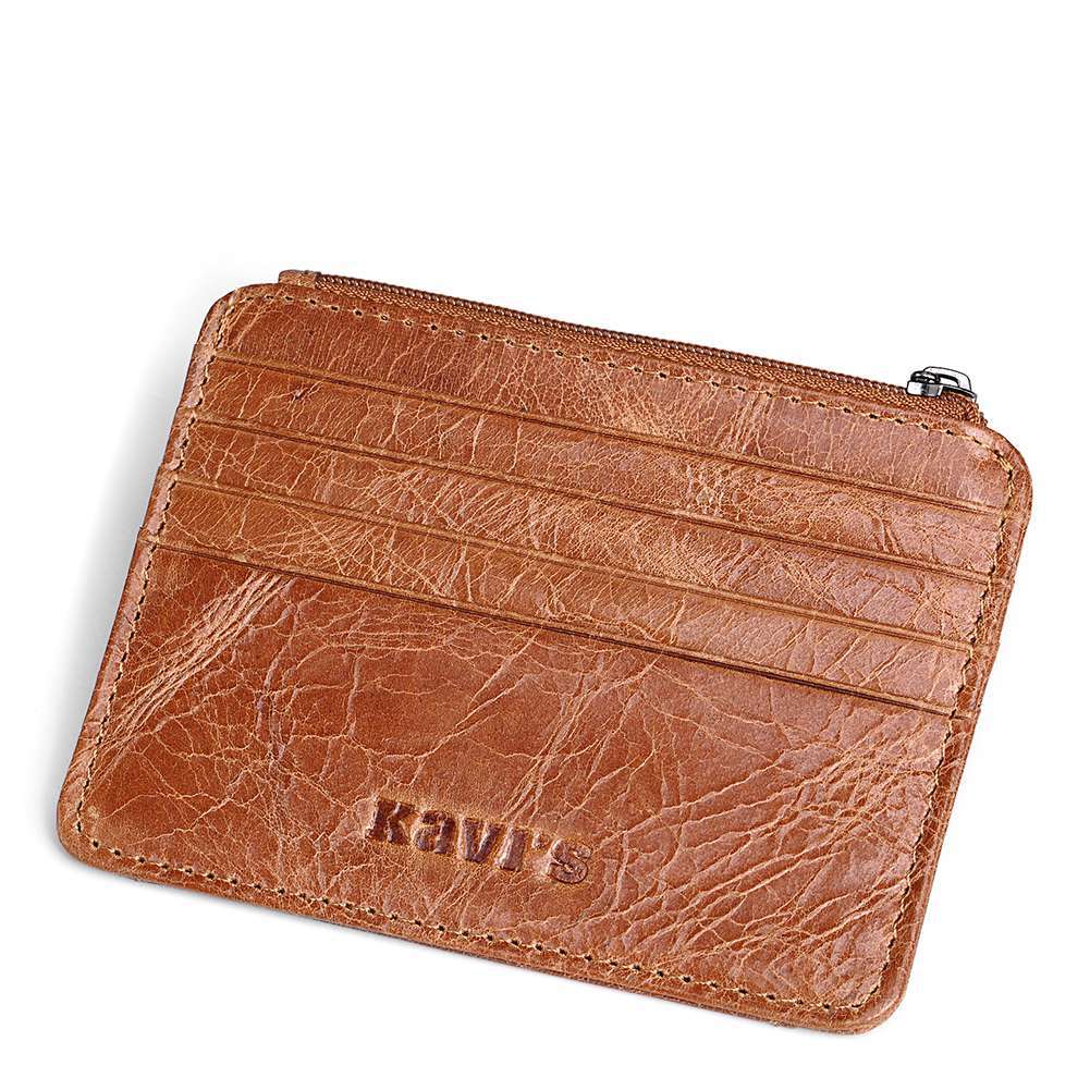 WA32B KAVIS Genuine Leather Card Holder