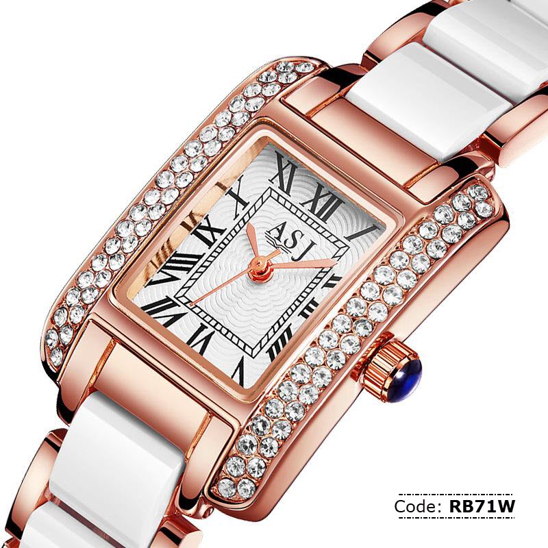 RB71W ASJ Luxury Ceramic Crystal Women's Watch