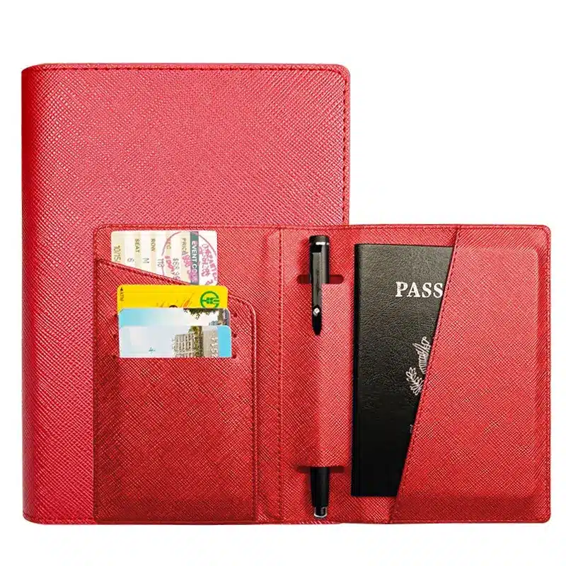 R1061 ORAS Genuine Leather Travel Passport Holder