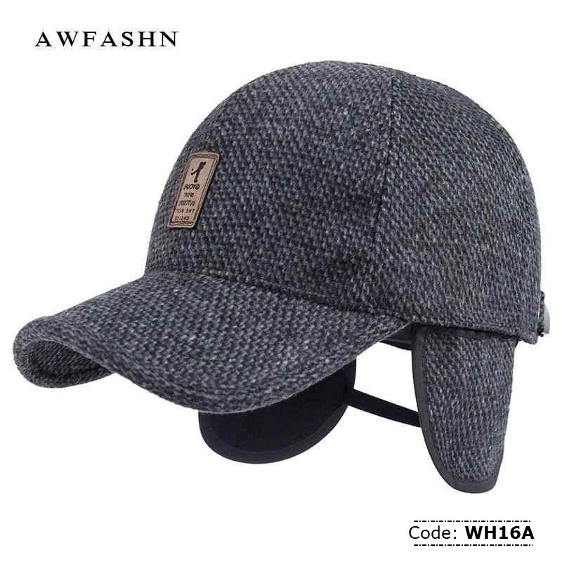 WH16A Winter Baseball Cap with Ear Flap