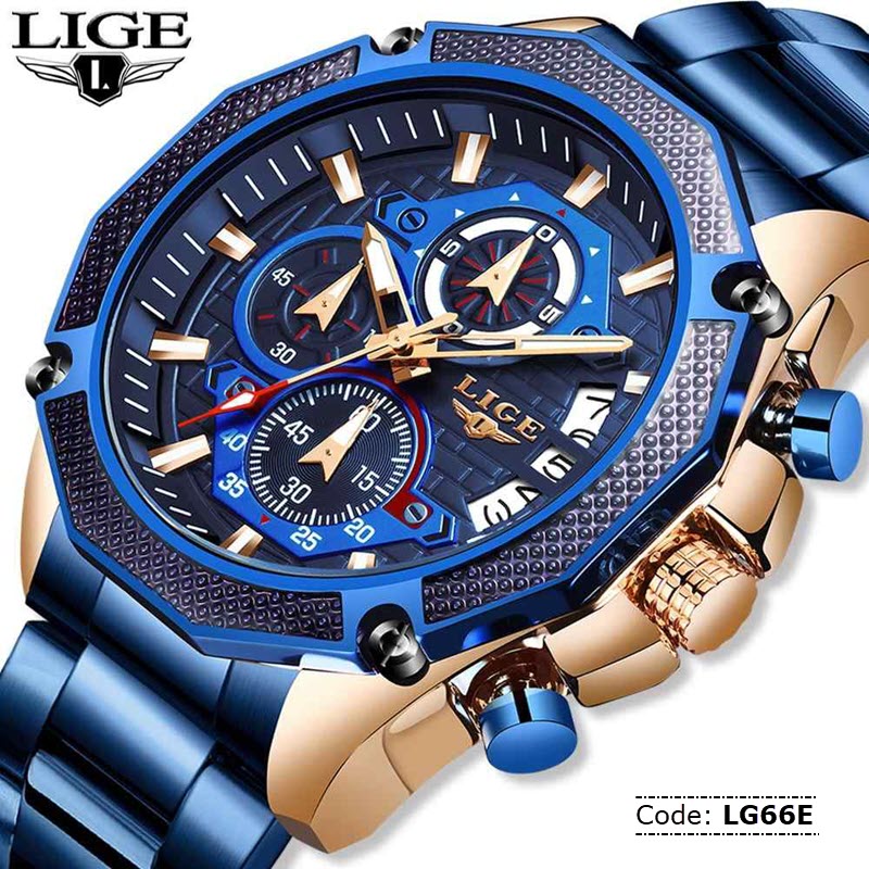 LG66E LIGE 10008 Sports Chronograph Watch