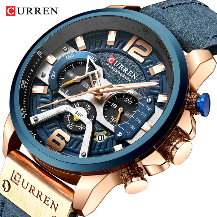 CR25 CURREN 8329 Fashion Chronograph Watch