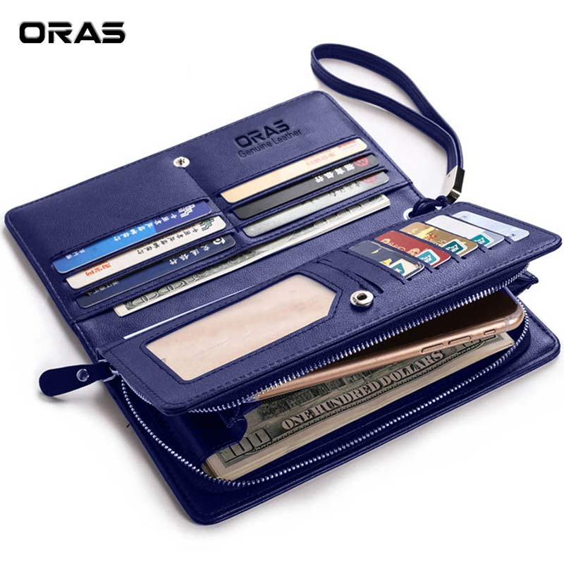 RA16E ORAS Genuine Leather Long Hand Wallet