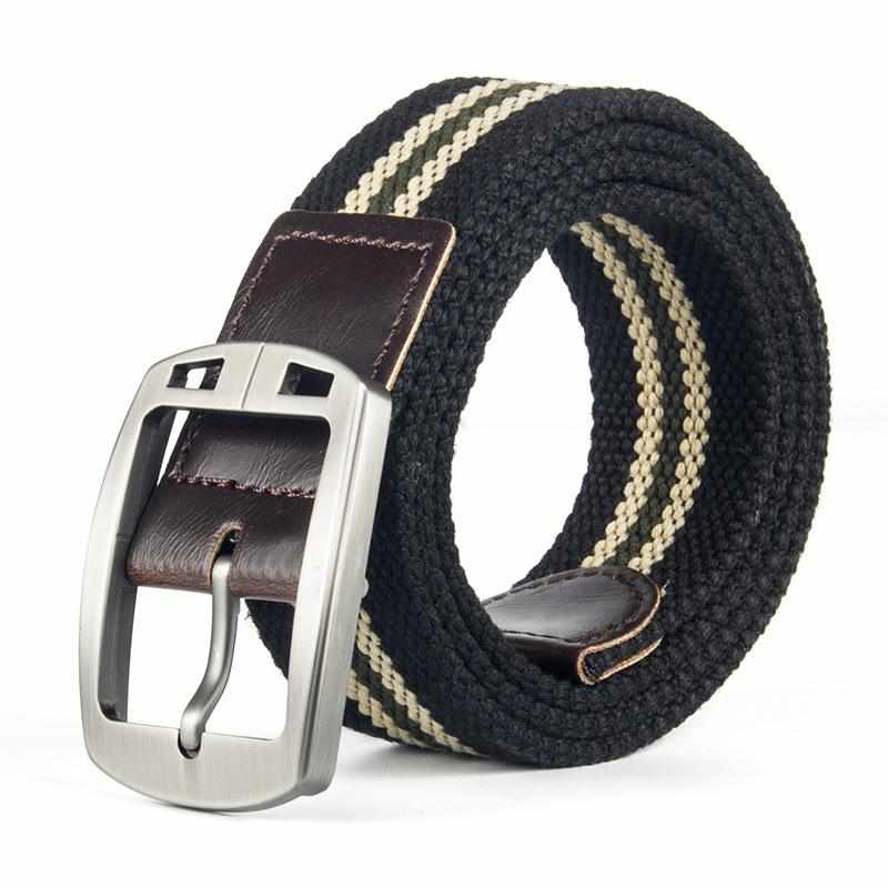 B139 HONMENG Casual Pin Buckle Canvas Belt