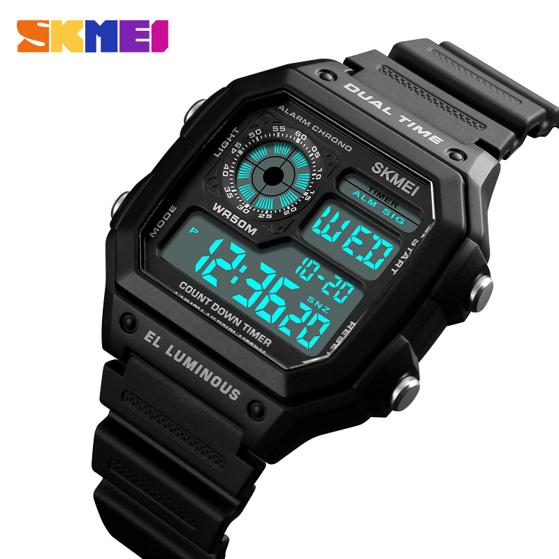 SK24K SKMEI Waterproof Digital Sports Watch for Men
