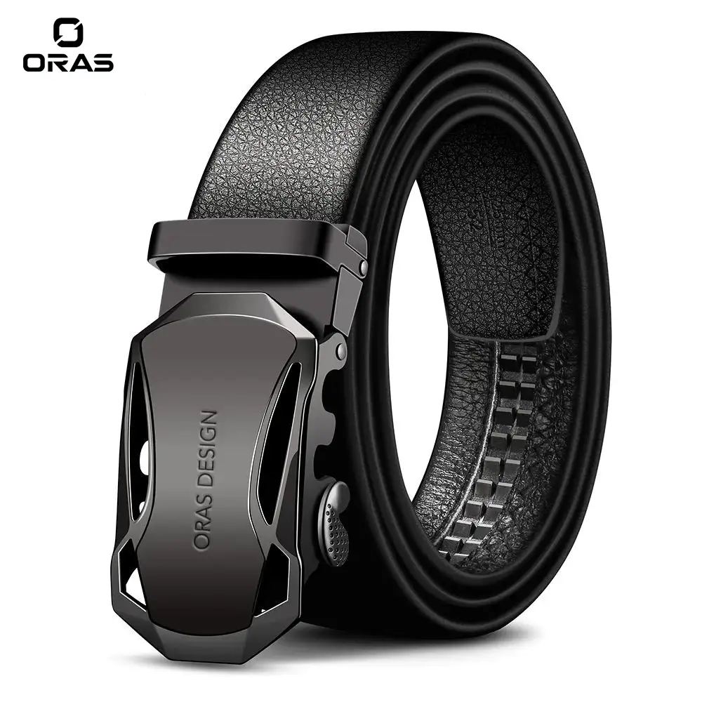 B626 ORAS Genuine Leather Automatic Buckle Belt
