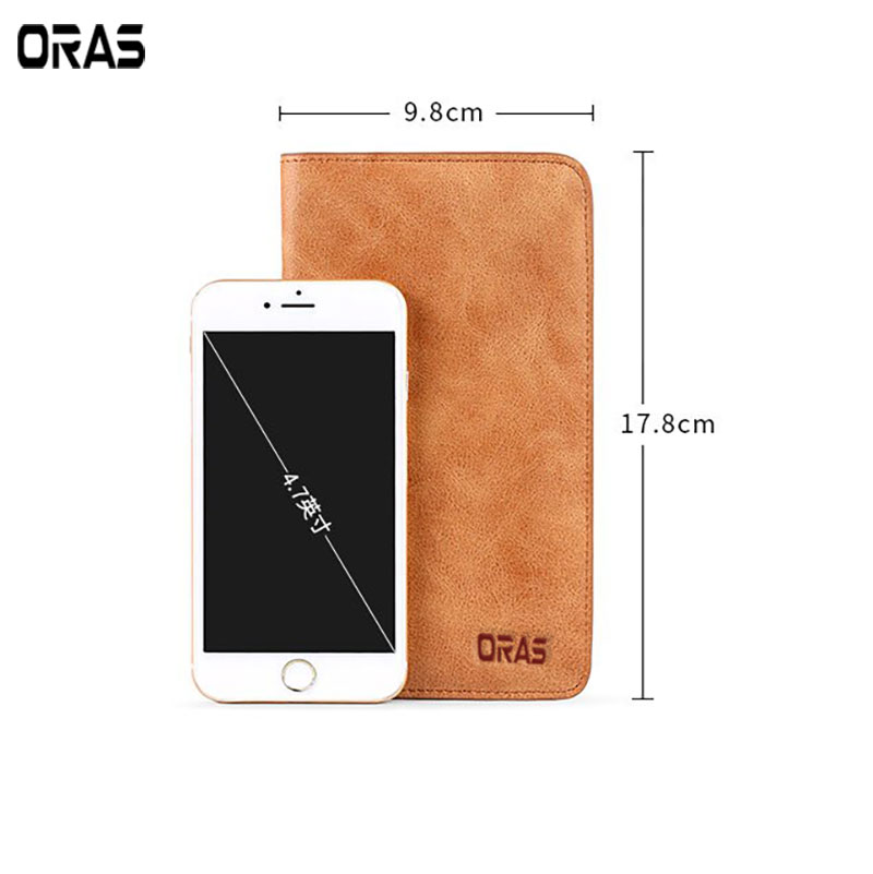 RA22N ORAS Premium Genuine Slim Mobile Card Holder Wallet