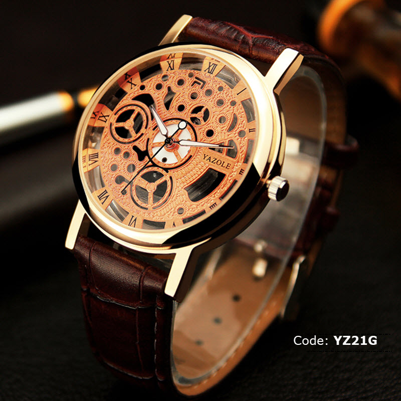 YZ21G YAZOLE Skeleton Watch