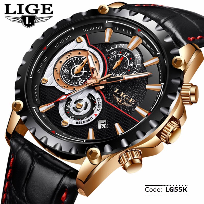 LG55K LIGE 9842 Chronograph Watch for Men