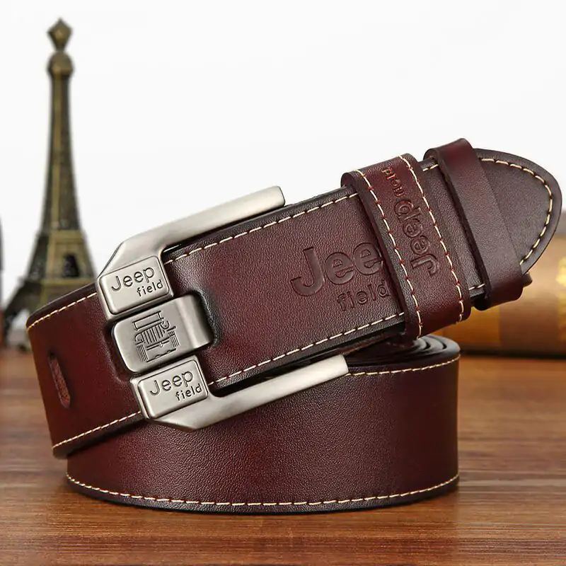 B232 Jeep field Genuine Leather Belt for Men