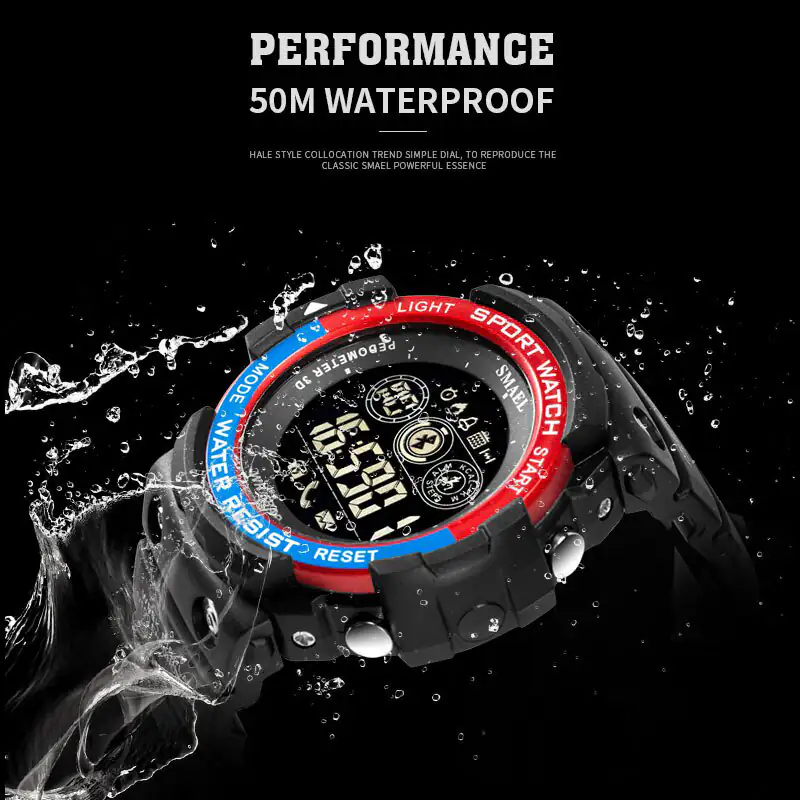 K1704 SMAEL Waterproof Digital Smart Bluetooth Watch