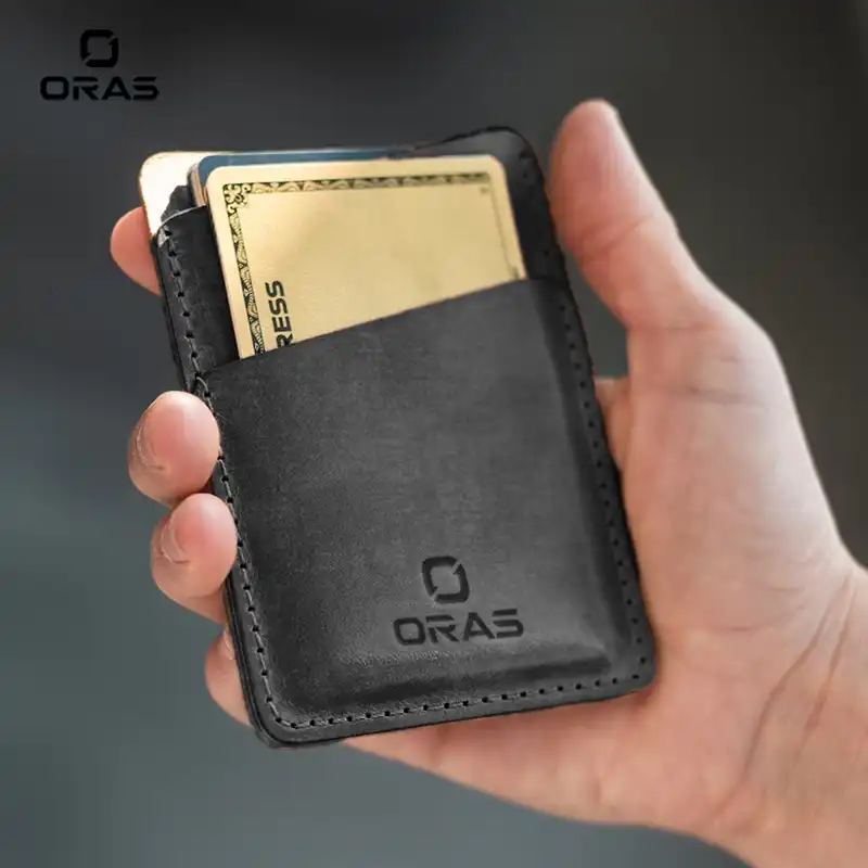 RA98K ORAS Genuine Leather Card Holder Wallet