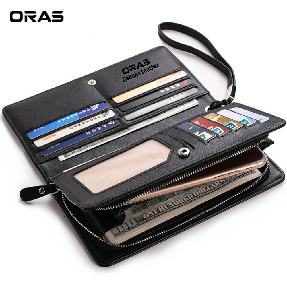 RA16K ORAS Genuine Leather Long Hand Wallet