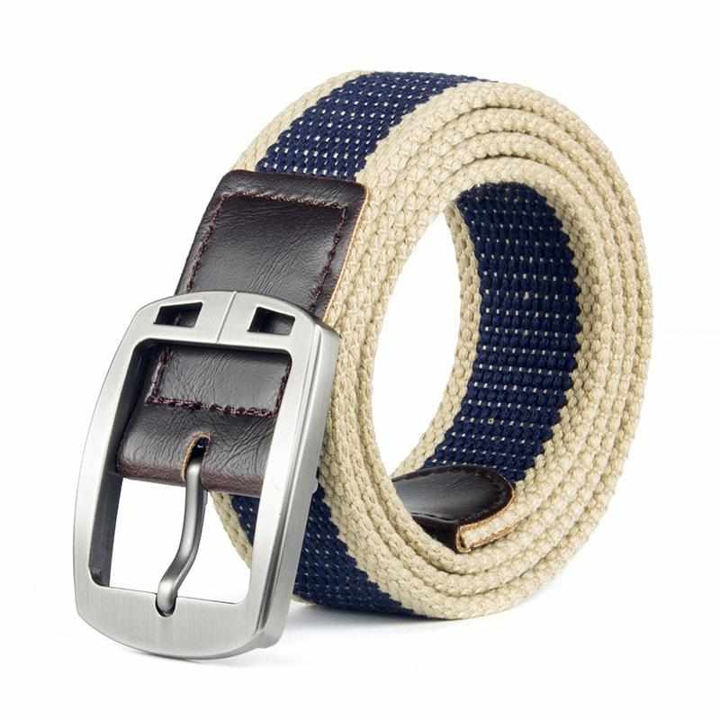 B140 HONMENG Casual Pin Buckle Canvas Belt