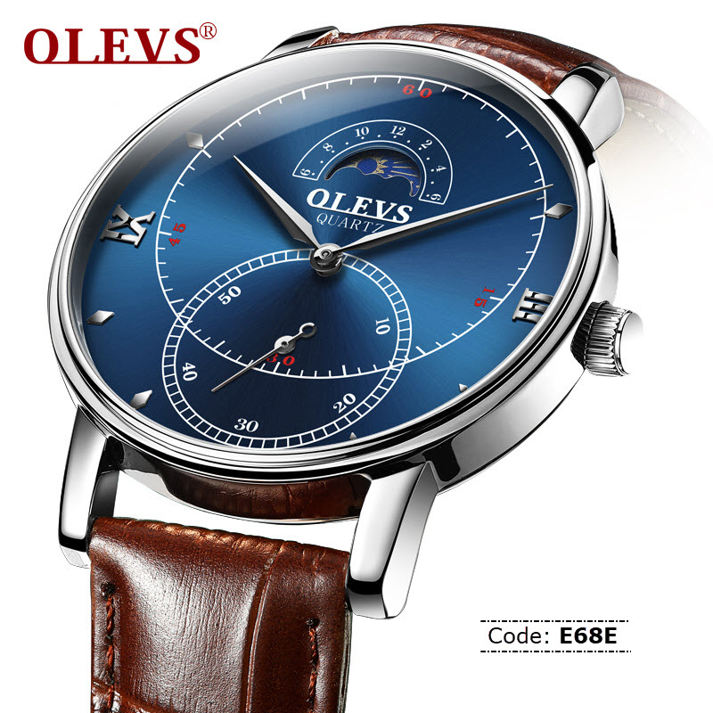 E68E OLEVS 5874 Sub Second Dial Watch