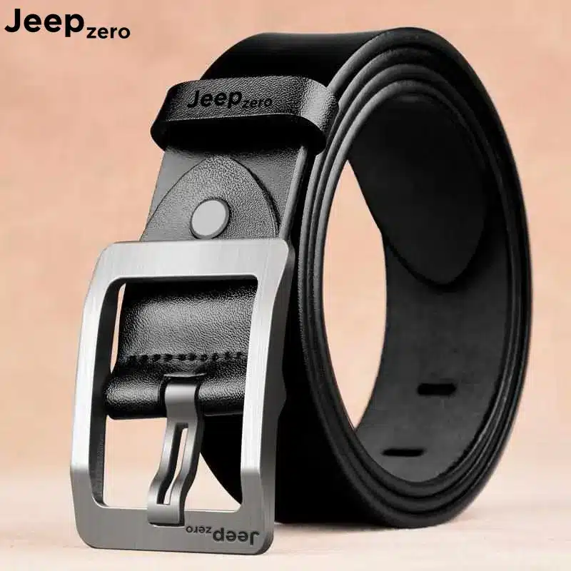 B253 Jeep Zero Genuine Leather Belt for Men