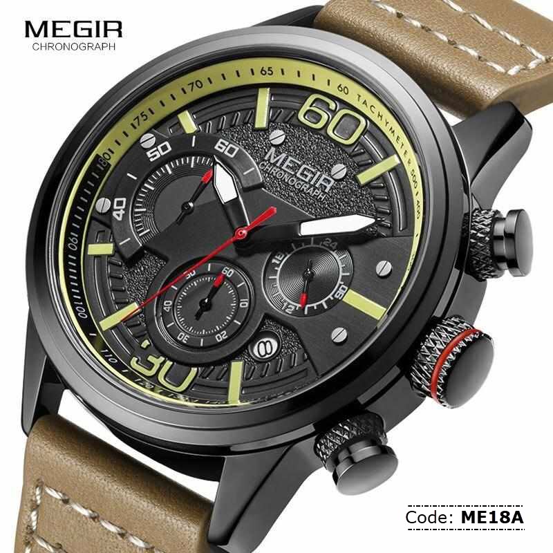 ME18A MEGIR Fashion Casual Chronograph Watch