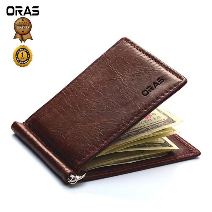 RA58C ORAS Genuine Leather Slim Wallet
