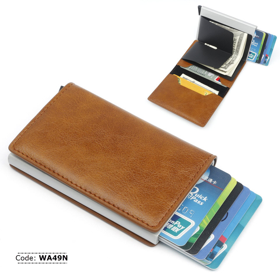 WA49N Slim Aluminum Credit Card Holder Wallet