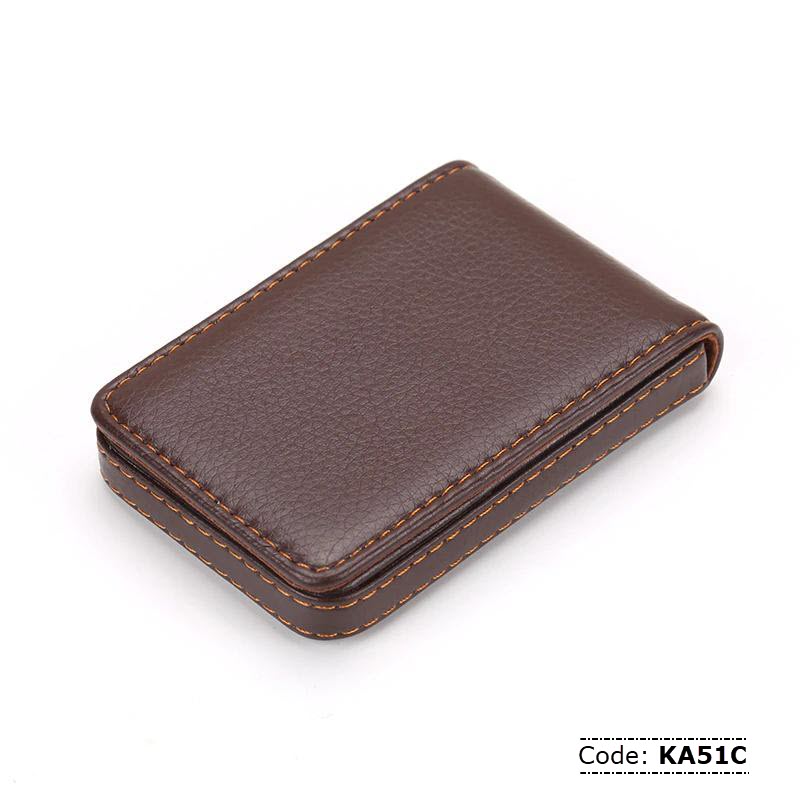 KA51C Leather Magnetic Card Holder
