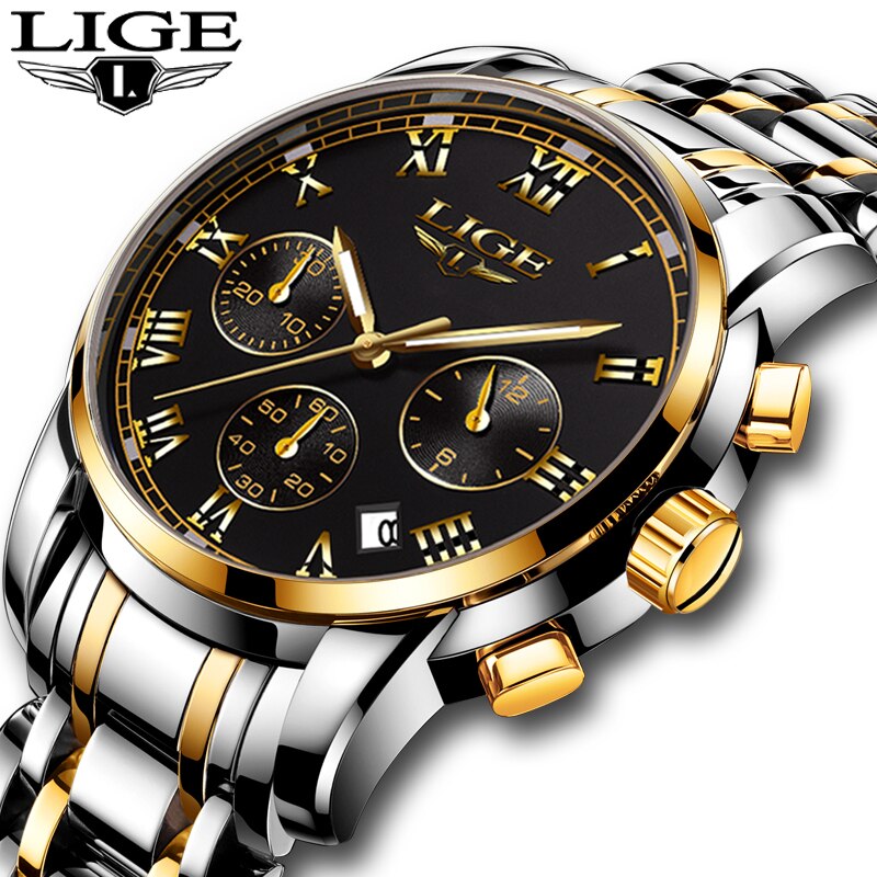 LG73K LIGE 9810 Chronograph Watch for Men