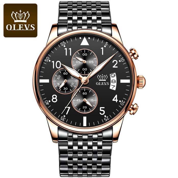 E69K OLEVS Fashion Chronograph Watch for Men